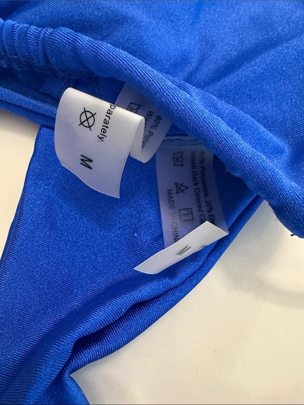 Blue Women's Triangle Tie-Side Bikini Set Size Medium